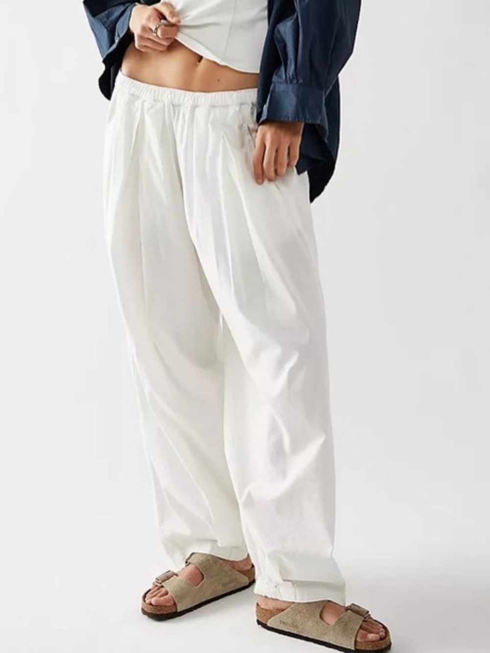 Free People to the sky parachute pants - cream